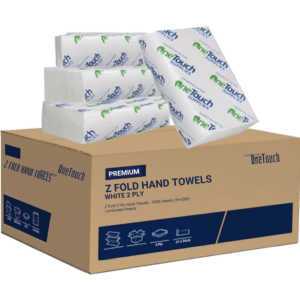 Z-Fold White Paper Hand Towels (Bulk Commercial Pack)
