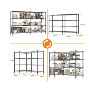 Adjustable 5-Tier Heavy Duty Metal Storage Shelving Unit