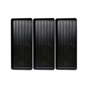 Large Plastic Grow Bag Trays for Pots, Propagation & Seeds (8cm Depth, 3-Pack)