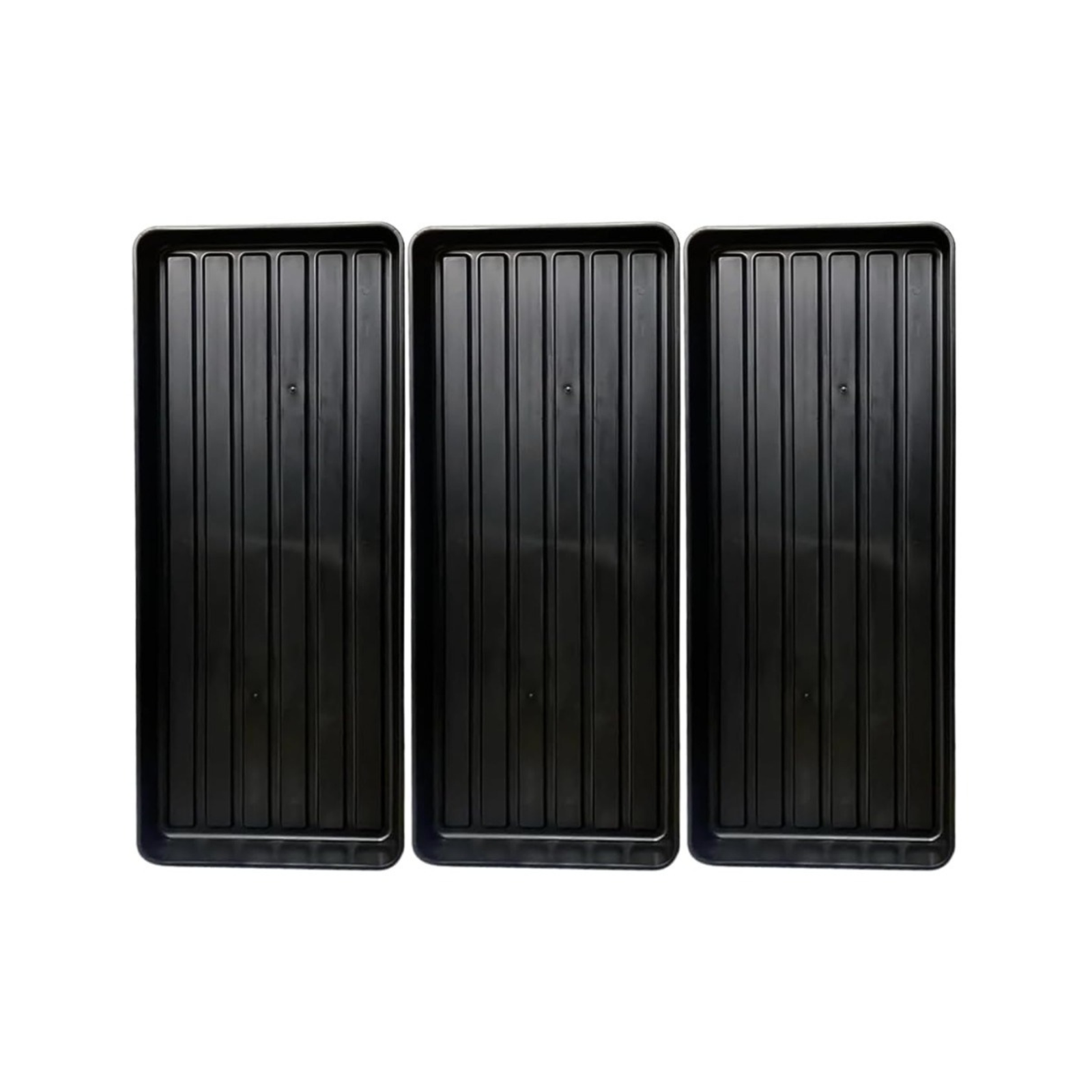 Large Plastic Grow Bag Trays for Pots, Propagation & Seeds (8cm Depth, 3-Pack)