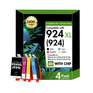 HP Compatible 924XL Ink Cartridges (Black, Cyan, Magenta, Yellow, 4-Pack)