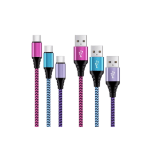 Heavy-Duty Braided Multi-USB Charging Cables (5-Pack)
