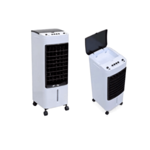 Portable Oscillating Air Cooler with 4L Water Tank & Ice Packs - Mobile Evaporative Cooling Fan with Wheels for Home and Office