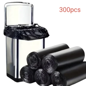 Heavy-Duty Black Drawstring Bin Liners (200-Count Value Box)