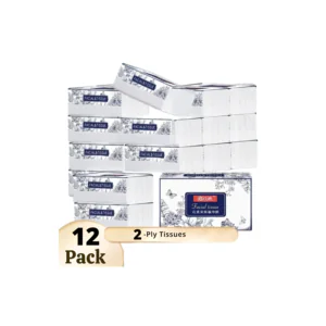 Multi-Pack Soft White Facial Tissues (12-Pack)