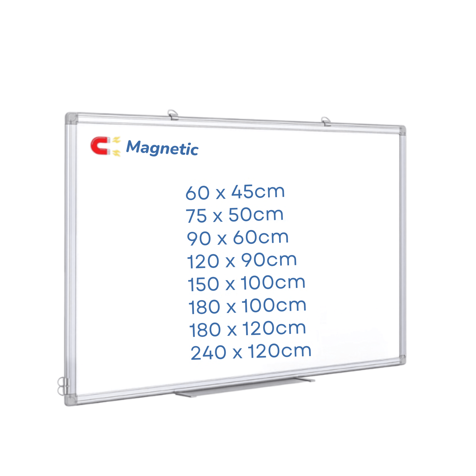 Magnetic Office Whiteboard with Aluminium Frame 120/90
