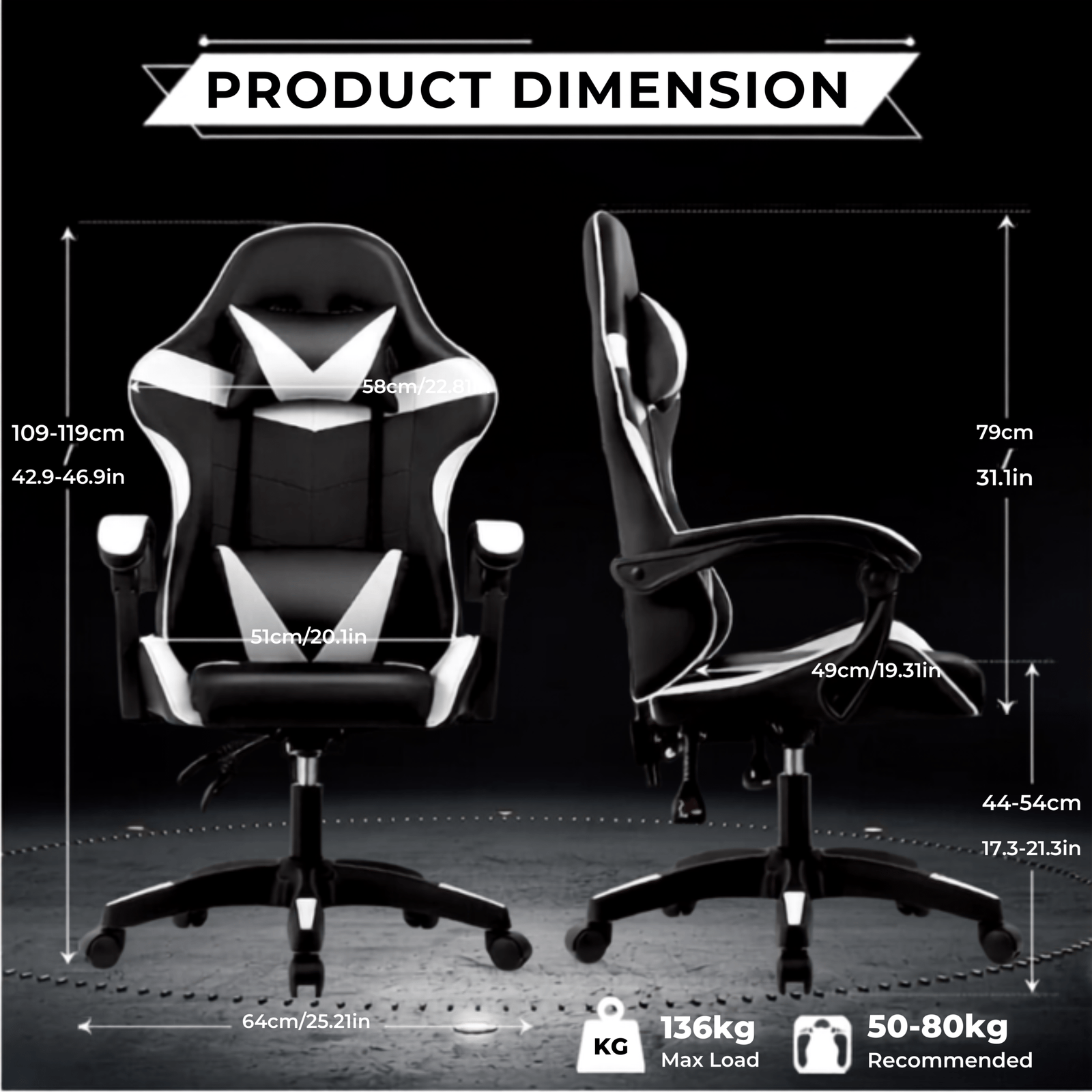 Ergonomic Office Task Chair with Contoured Mesh Back