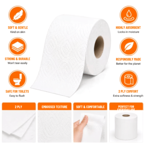 Cuddle Soft Toilet Rolls Eco-Friendly Pack (120 Rolls)