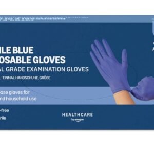 Blue Nitrile Disposable Gloves – Medical Grade, Powder-Free (Box of 100)